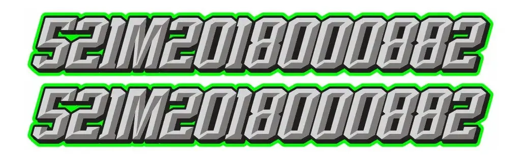 Par De Adesivos Inscrição Jet Refletivo/fluor