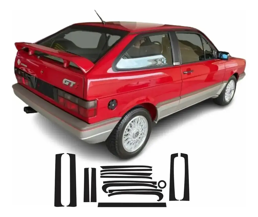 Kit Adesivos (apliques) Gol Gti Quadrado — foto 1 de 4